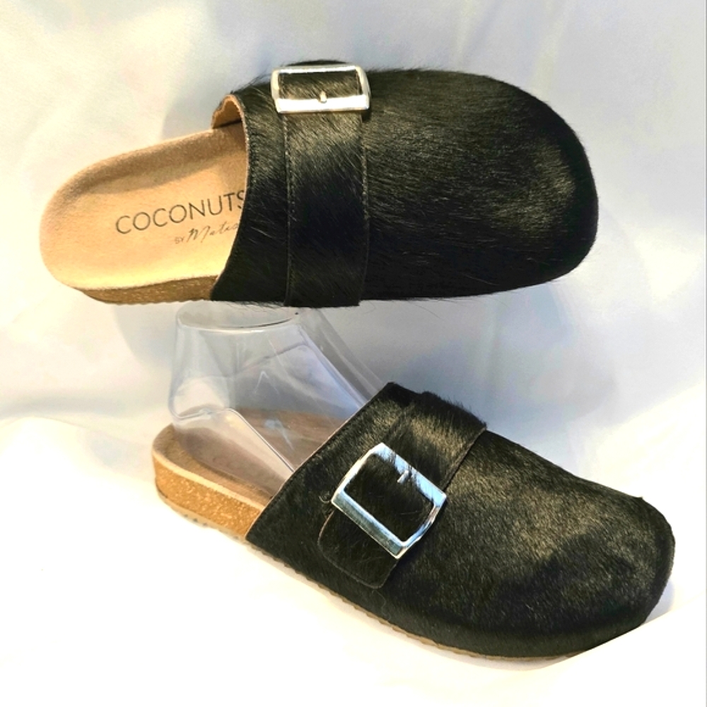 Coconuts by Matisse Black Mules Women Slip on Flat Clog size 7